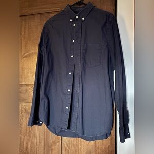 H&M Navy blue men's dress shirt